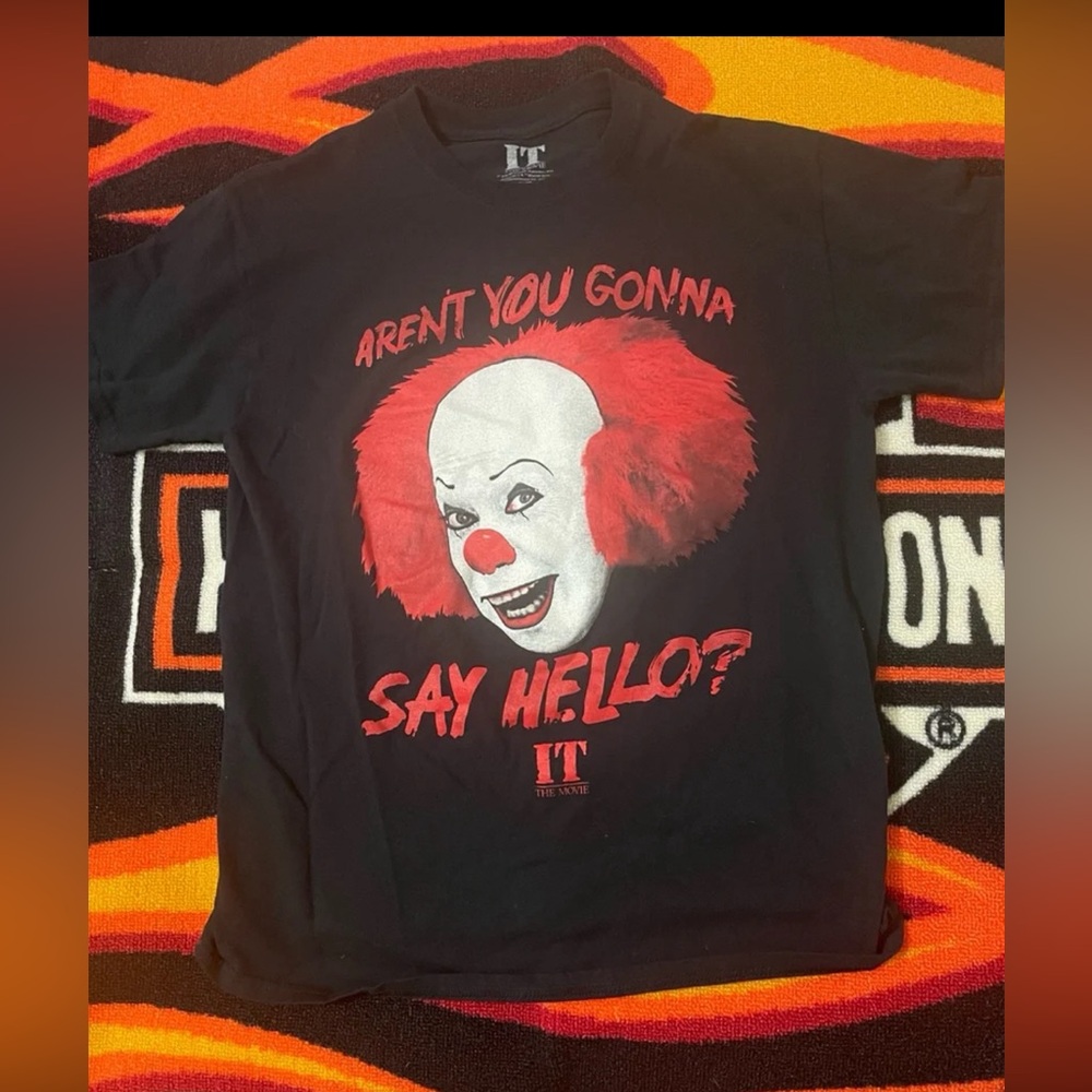 IT The Movie “Aren’t You Gonna Say Hello”? T-shirt Size Adult M Clown